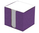 CAESAR OFFICE Špalíček nelepený 8,5 × 8,5 × 8 cm v krabičce - fialová