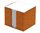 CAESAR OFFICE Špalíček nelepený 8,5 × 8,5 × 8 cm v krabičce - oranžová