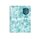 Spirálový blok Tie Dye Antiviral A5, 120 listů, 90 g, linkovaný - modrý BE HAPPY