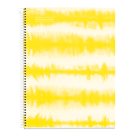 Spirálový blok Tie Dye A4, 120 listů, 90 g, linkovaný - neon žlutý
