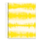 Spirálový blok Tie Dye A5, 120 listů, 90 g, linkovaný - neon žlutý