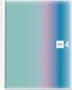 Spir&#225;lov&#253; blok Aurora A4 PP, 120 listů, 70 g, linkovan&#253; - Santorini