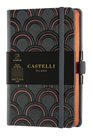 Castelli Zápisník linkovaný, 9 × 14 cm, C&G Art Deco Copper