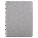 Filofax Notebook Saffiano Metallic poznámkový blok A5 - silver