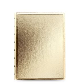Filofax Notebook Saffiano Metallic poznámkový blok A5 - gold