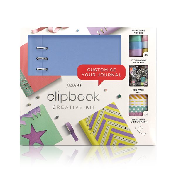 Levně Filofax Clipbook A5 kreativní set - pastel. modrá