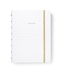 Filofax Notebook Moonlight bílá poznámkový blok A5