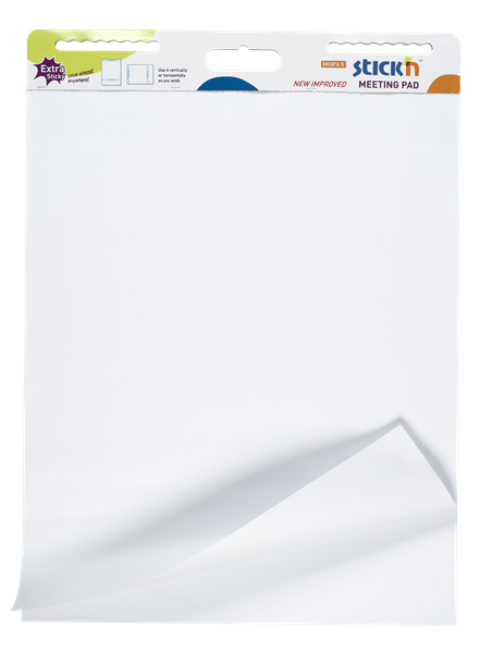Samolepicí flipchart Stick'n 762 × 635 mm, 30 listů, bílý
