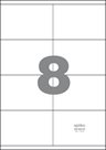 Spoko Samolepicí etikety A4 100 listů - 105 × 70 mm