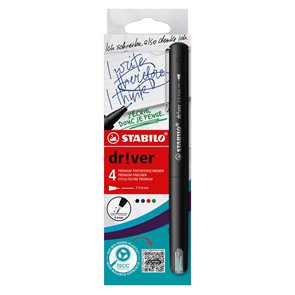 STABILO dr!ver Pr&#233;miov&#253; liner F - sada 4 barev
