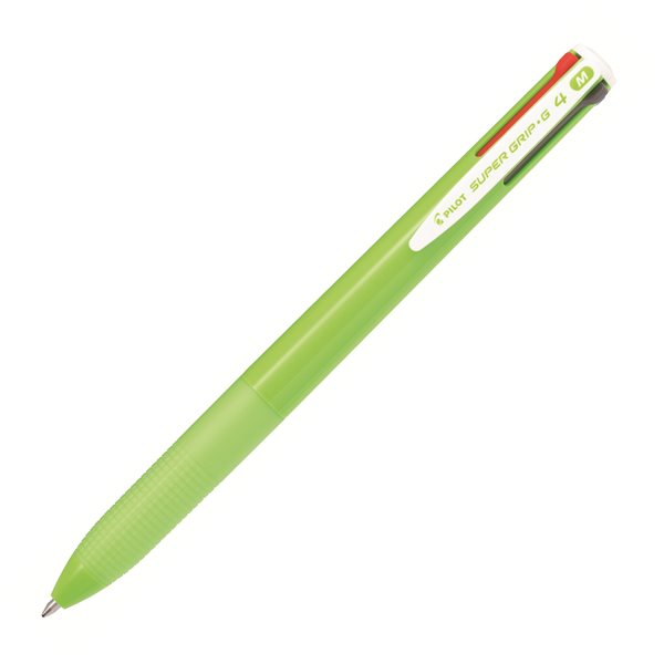 Pilot Super Grip-G4 Kuličkové pero čtyřbarevné, světle zelená
