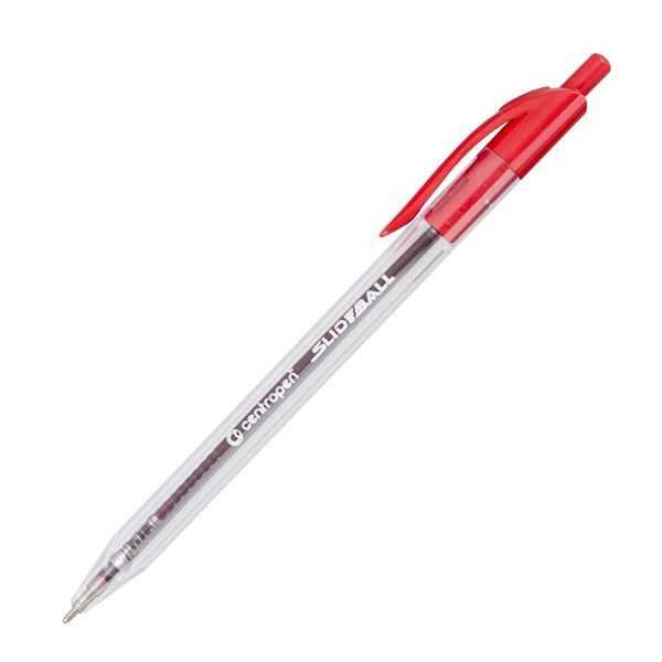 Levně Centropen Kuličkové pero Slideball clicker 2225 0,3 mm - červené