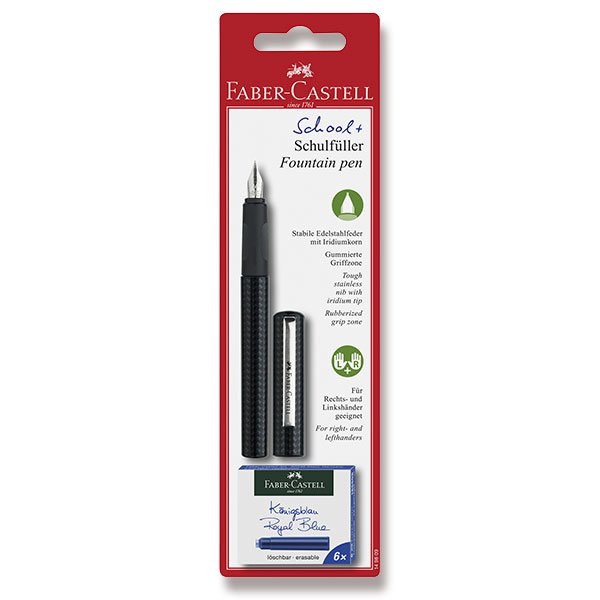 Levně Bombičkové pero Faber-Castell školní - černá
