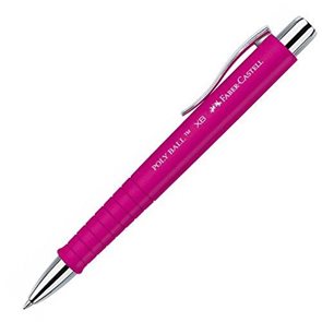 Kuličkové pero Faber-Castell POLY BALL XB, růžová