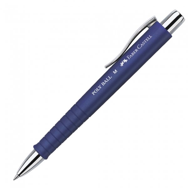 Levně Kuličkové pero Faber-Castell POLY BALL M, modrá