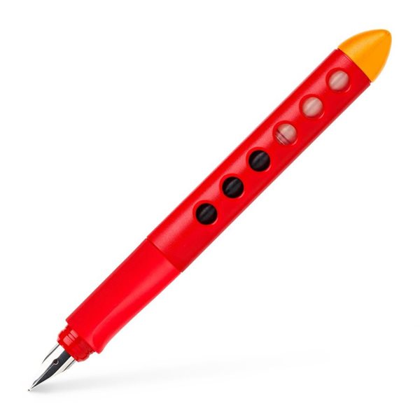 Levně Bombičkové pero Faber-Castell Scribolino pro leváky - červená