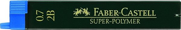 Levně Grafitové tuhy Faber-Castell superpolymer 0,7 mm 2B