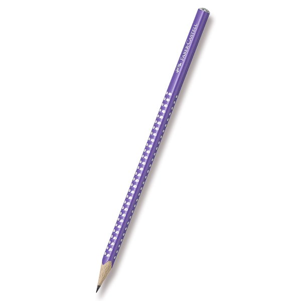 Grafitová tužka Faber-Castell Sparkle perleťová - fialová, Sleva 7%