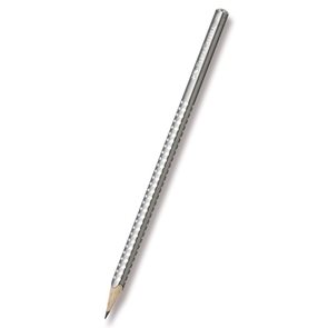 Grafitová tužka Faber-Castell Sparkle perleťová - stříbrná
