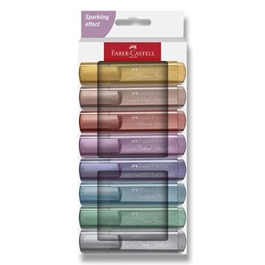 Zv&#253;razňovač Faber-Castell Textliner 46 metallic - sada 8 barev