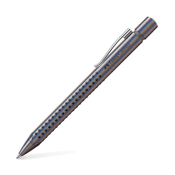 Kuličkové pero Faber-Castell Grip Edition Glam, XB - stříbrná