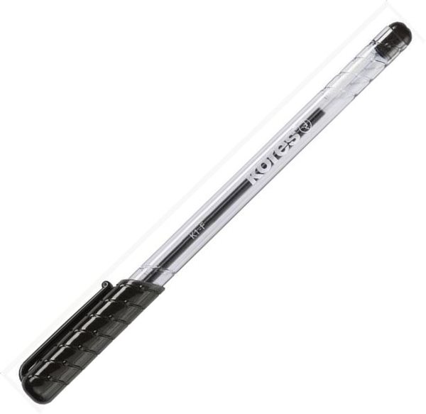 Levně Kores Kuličkové pero K1 Pen Super Slide 1 mm - černé