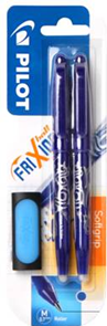 Pilot FriXion Ball Roller 0,7 mm modrý - balení 2ks + guma