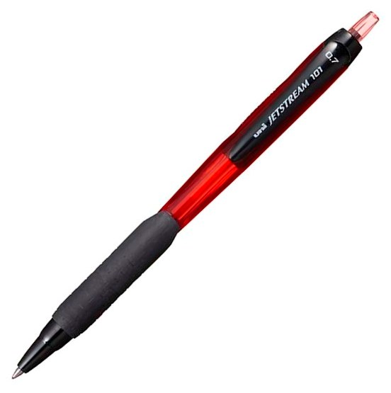 UNI Jetstream Kuličkové pero 0,7 mm, plastové - červené, Sleva 20%