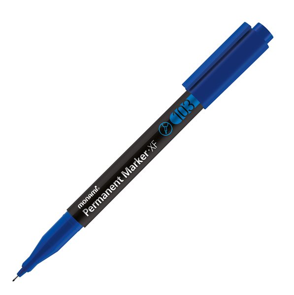 Levně Permanentní popisovač Monami XF103, 0,5 mm - modrý