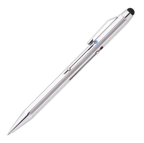 Levně CONCORDE Classic kuličkové pero 4 barevné dotykové - stříbrné