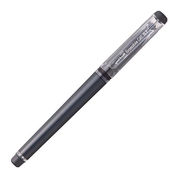 Levně Gumovatelné pero s víčkem UNI 0,7 mm - černé, Sleva 9%