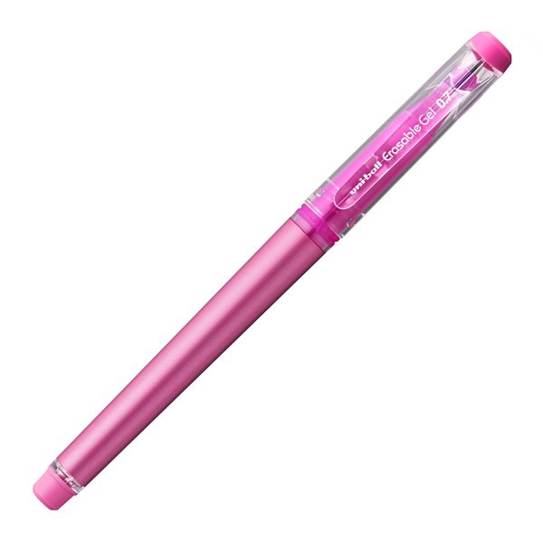 Levně Gumovatelné pero s víčkem UNI 0,7 mm - růžové, Sleva 9%