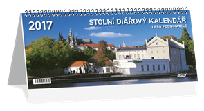 Kalendář stolní diářový 2017 - Praha