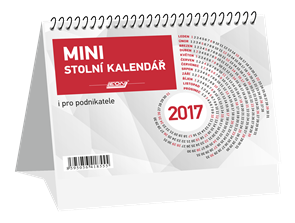 Kalendář stolní mini 2017