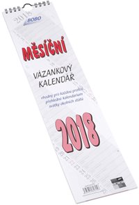 BOBO Kalendář nástěnný vázanka velká 2018