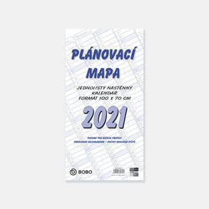 BOBO Plánovací roční mapa 2021 B1, skládaná