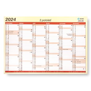 BOBO Kalend&#225;ř l&#237;stkov&#253; 2024 A3
