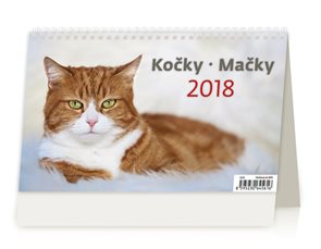 Kalendář stolní 2018 - Kočky/Mačky