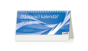 Kalendář stolní 2018 - Plánovací MODRÝ