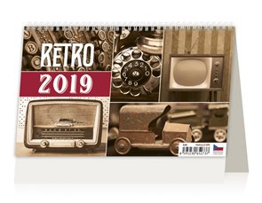 Kalendář stolní 2019 - Retro