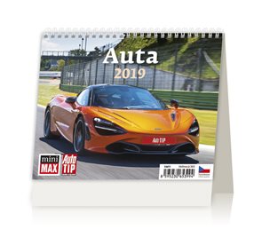 Kalendář stolní 2019 - Minimax Auta