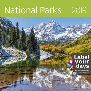 Kalendář nástěnný 2019 Label your days - National Parks