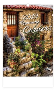 Kalendář nástěnný 2019 - Romantic Corners