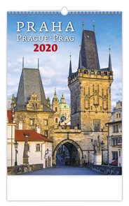Kalendář nástěnný 2020 - Praha/Prague/Prag