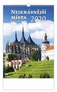 Kalendář nástěnný 2020 - Nejkrásnější místa ČR