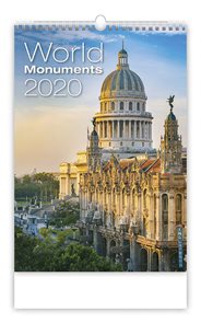 Kalendář nástěnný 2020 - World Monuments