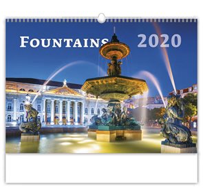 Kalendář nástěnný 2020 - Fountains