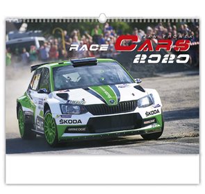 Kalendář nástěnný 2020 - Race Cars