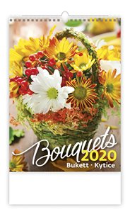 Kalendář nástěnný 2020 - Bouguets/Bukett/Kytice