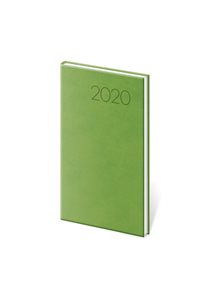 Diář 2020 týdenní kapesní Print - světle zelená